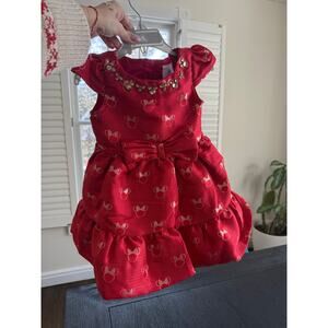 Disney girls 3T Minnie holiday dress new